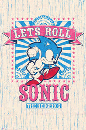 Grupo Erik GPE5490 Sonic Lets Roll Poster 61X91,5cm | Yourdecoration.be