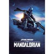 Grupo Erik GPE5497 Star Wars The Mandalorian Speeder Bike 2 Poster 61X91,5cm | Yourdecoration.be