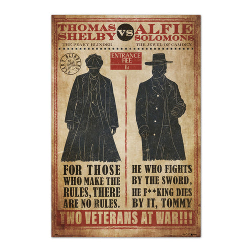 Grupo Erik GPE5591 Peaky Bilnders Thomas Vs Alfie Poster 61X91,5cm | Yourdecoration.be