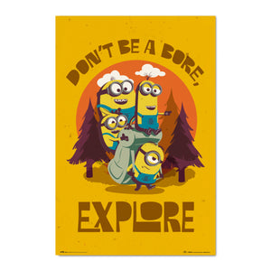 Grupo Erik Gpe5602 Poster Minions Don T Be Bore Explore | Yourdecoration.be