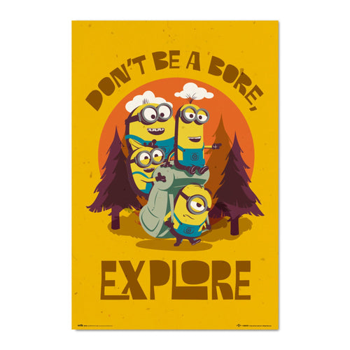 Grupo Erik Gpe5602 Poster Minions Don T Be Bore Explore | Yourdecoration.be