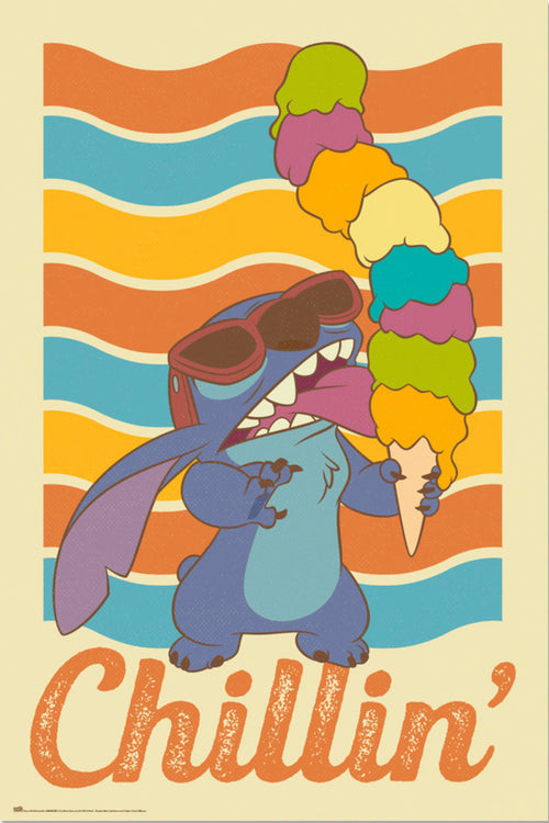 grupo erik gpe5732 stitch chillin poster 61x91 5cm | Yourdecoration.be