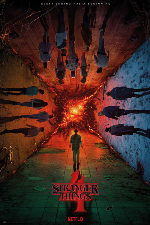 grupo erik gpe5755 stranger things teaser season 4 poster 61x91 5cm | Yourdecoration.be