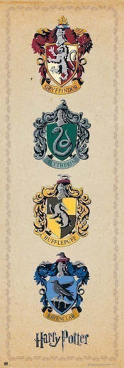 Grupo Erik PPGE8032 Harry Potter House Crests Poster 53X158cm | Yourdecoration.be