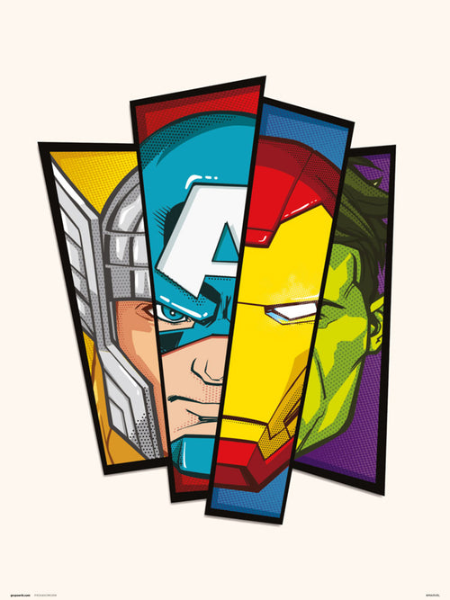 Grupo Erik Marvel Avengers Kunstdruk 30X40cm | Yourdecoration.be