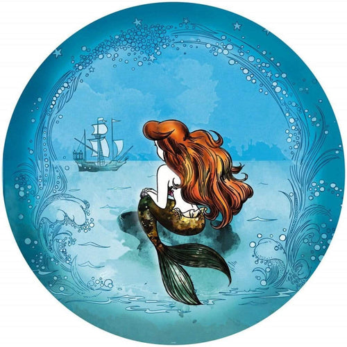 Komar Ariel Dreaming Zelfklevend Fotobehang 128x128cm Rond | Yourdecoration.be