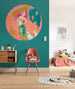 Komar Ariel Happy Coral Zelfklevend Fotobehang 125x125cm Rond Sfeer | Yourdecoration.be