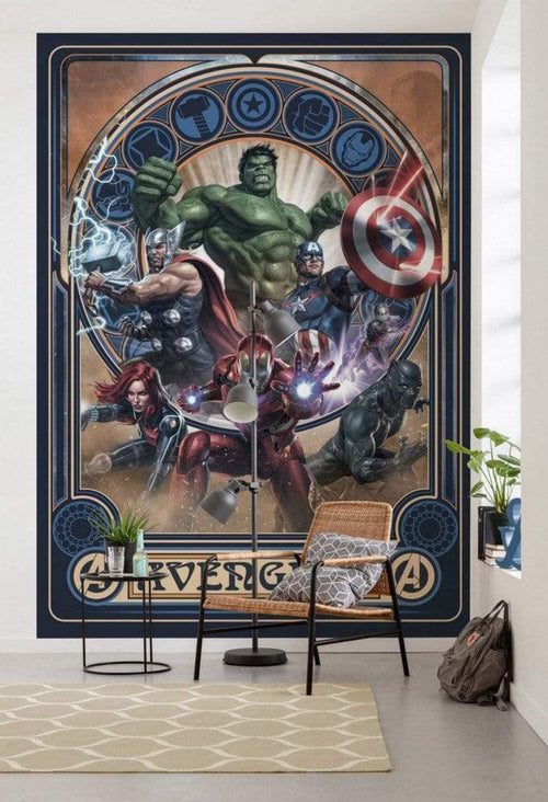 Komar Avengers Ornament Vlies Fotobehang 200x280cm 4 Banen Sfeer | Yourdecoration.be