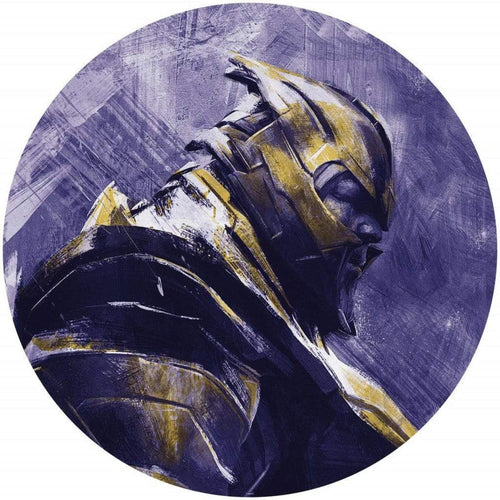 Komar Avengers Painting Thanos Zelfklevend Fotobehang 128x128cm Rond | Yourdecoration.be