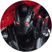 Komar Avengers Painting War Machine Zelfklevend Fotobehang 125x125cm Rond | Yourdecoration.be