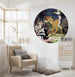 Komar Bambi Butterfly Zelfklevend Fotobehang 128x128cm Rond Sfeer | Yourdecoration.be