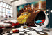 Komar Cars Dirt Track Vlies Fotobehang 350x250cm 7 Banen Sfeer | Yourdecoration.be