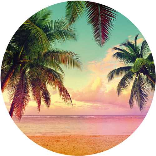 Komar Getaway Fotobehang 125x125cm Rond Sfeer | Yourdecoration.be