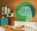 Komar Little Dino Velo Zelfklevend Fotobehang 125x125cm Rond Sfeer | Yourdecoration.be