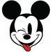 Komar Mickey Head Optimism Zelfklevend Fotobehang 128x128cm Rond | Yourdecoration.be