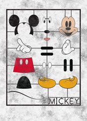 Komar Mickey Kit Vlies Fotobehang 200x280cm 4 Banen | Yourdecoration.be