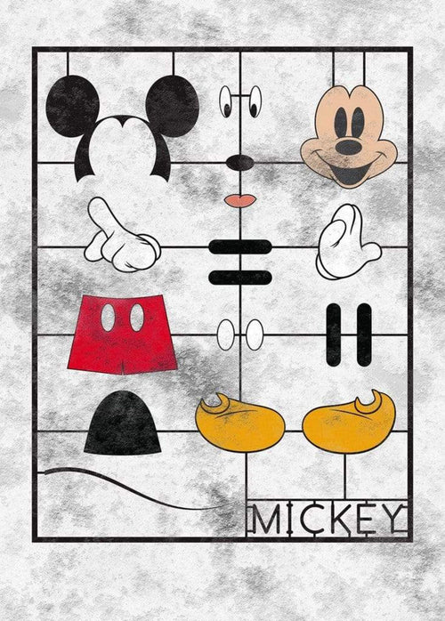 Komar Mickey Kit Vlies Fotobehang 200x280cm 4 Banen | Yourdecoration.be