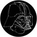 Komar Star Wars Ink Vader Zelfklevend Fotobehang 125x125cm Rond | Yourdecoration.be