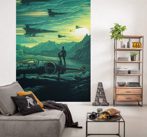 Komar Star Wars X Wing Assault Takodana Vlies Fotobehang 200x280cm 4 Banen Sfeer | Yourdecoration.be