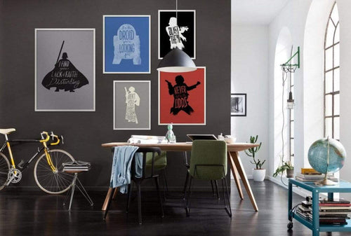 Komar Star Wars Silhouette Quotes Leia Kunstdruk 30x40cm | Yourdecoration.be