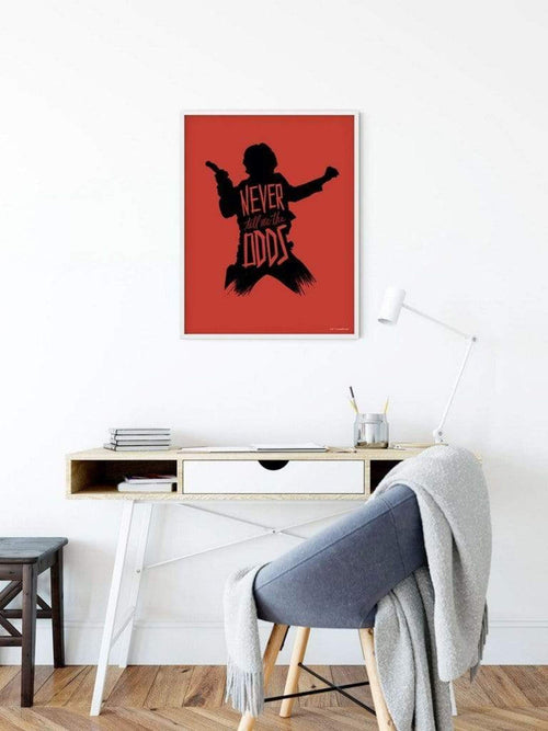 Komar Star Wars Silhouette Quotes Han Solo Kunstdruk 40x50cm | Yourdecoration.be