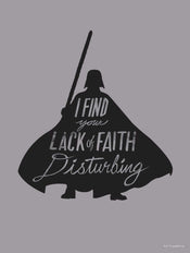 Komar Star Wars Silhouette Quotes Vader Kunstdruk 30x40cm | Yourdecoration.be