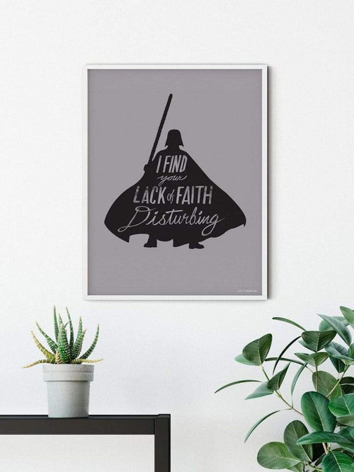 Komar Star Wars Silhouette Quotes Vader Kunstdruk 40x50cm | Yourdecoration.be