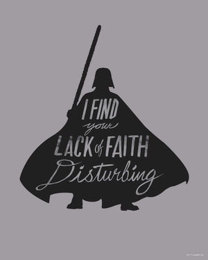 Komar Star Wars Silhouette Quotes Vader Kunstdruk 40x50cm | Yourdecoration.be