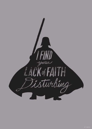 Komar Star Wars Silhouette Quotes Vader Kunstdruk 50x70cm | Yourdecoration.be