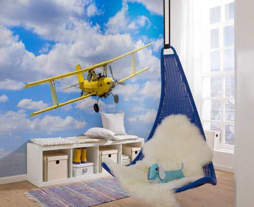 Komar Vlies Fotobehang Iangx8 018 Biplane Interieur | Yourdecoration.be