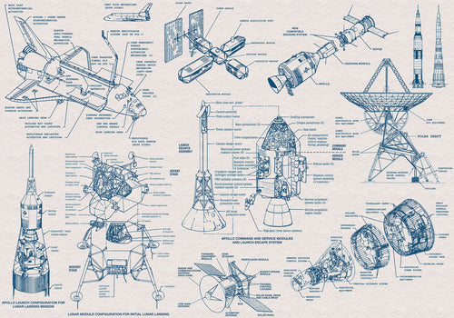 Komar Vlies Fotobehang Iax8 0016 Spacecraft Architecture | Yourdecoration.be