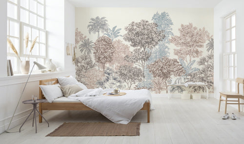 Komar Vlies Fotobehang Inx8 024 Painted Trees Interieur | Yourdecoration.be