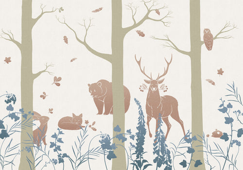 Komar Vlies Fotobehang Inx8 065 Forest Animals | Yourdecoration.be