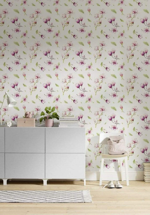 Komar Magnolia Rapport Vlies Fotobehang 200x250cm 2 banen Sfeer | Yourdecoration.be