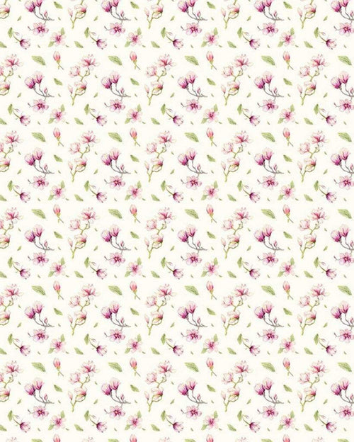 Komar Magnolia Rapport Vlies Fotobehang 200x250cm 2 banen | Yourdecoration.be