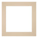 Passe Partout 20x20cm Karton Beige Rand Recht   Voorzijde | Yourdecoration.be