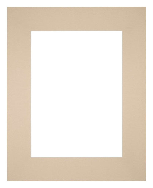 Passe Partout 20x25cm Karton Beige Rand Recht   Voorzijde | Yourdecoration.be