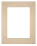 Passe Partout 20x25cm Karton Beige Rand Recht   Voorzijde | Yourdecoration.be