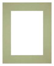 Passe Partout 20x25cm Karton Mintgroen Rand Recht   Voorzijde | Yourdecoration.be