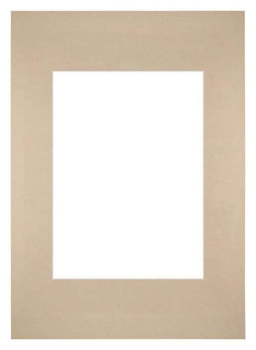 Passe Partout 20x28cm Karton Beige Rand Recht   Voorzijde | Yourdecoration.be