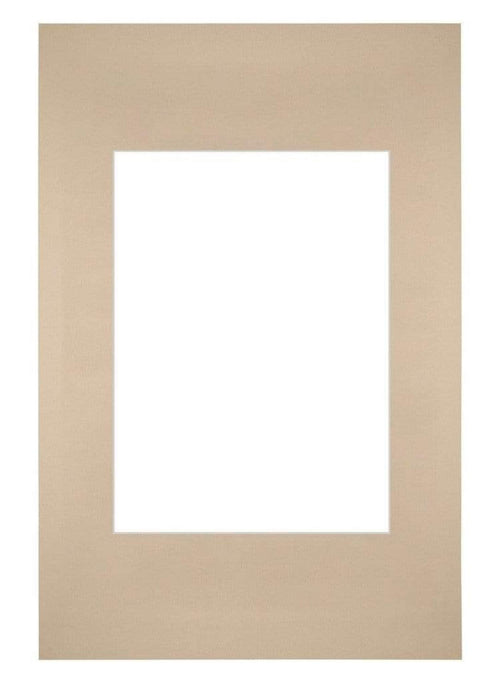 Passe Partout 20x30cm Karton Beige Rand Recht   Voorzijde | Yourdecoration.be