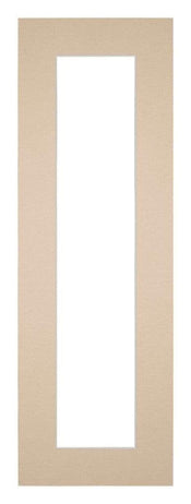 Passe Partout 20x60cm Karton Beige Rand 5cm Recht   Voorzijde | Yourdecoration.be