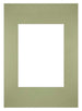 Passe Partout 21x29,7cm Karton Mintgroen Rand Recht   Voorzijde | Yourdecoration.be