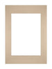 Passe Partout 21x29,7cm A4/A5 Karton Beige Rand Recht   Voorzijde | Yourdecoration.be