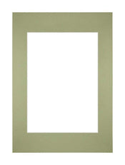 Passe Partout 21x29,7cm A4/A5 Karton Mintgroen Rand Recht   Voorzijde | Yourdecoration.be