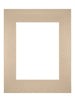 Passe Partout 28x35cm Karton Beige Rand Recht   Voorzijde | Yourdecoration.be