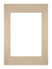 Passe Partout 29,7x42cm A3/A4 Karton Beige Rand Recht   Voorzijde | Yourdecoration.be