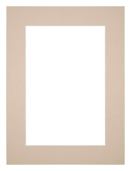 Passe Partout 30x40cm Karton Beige Rand 5cm Recht   Voorzijde | Yourdecoration.be