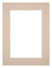 Passe Partout 30x40cm Karton Beige Rand 5cm Recht   Voorzijde | Yourdecoration.be