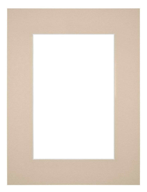 Passe Partout 45x60cm Karton Beige Rand 6cm Recht   Voorzijde | Yourdecoration.be